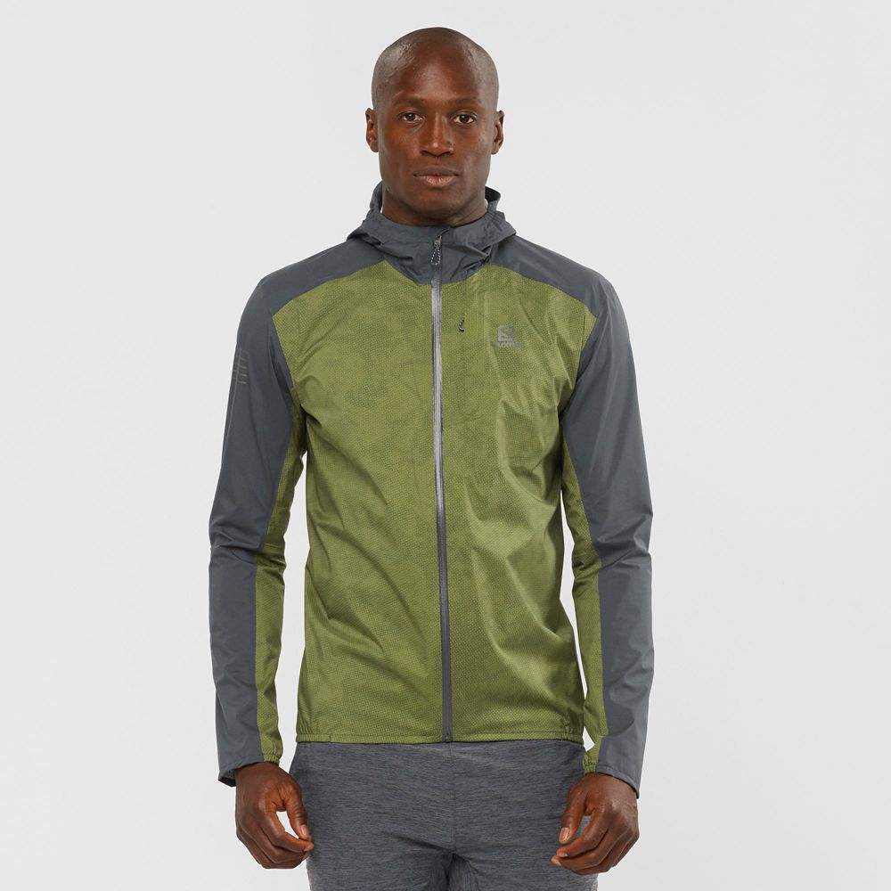 Chaquetas Salomon Hombre Verde Oliva - Salomon Argentina BONATTI 2.5L,289634-JPT